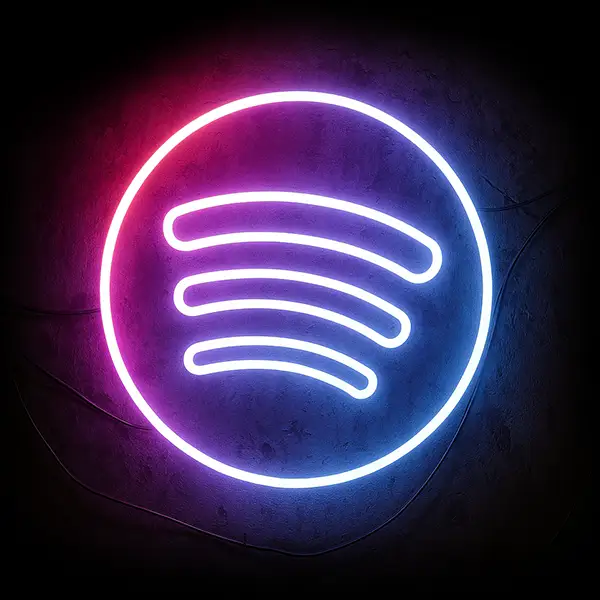 Spotify App Development Neon Logo